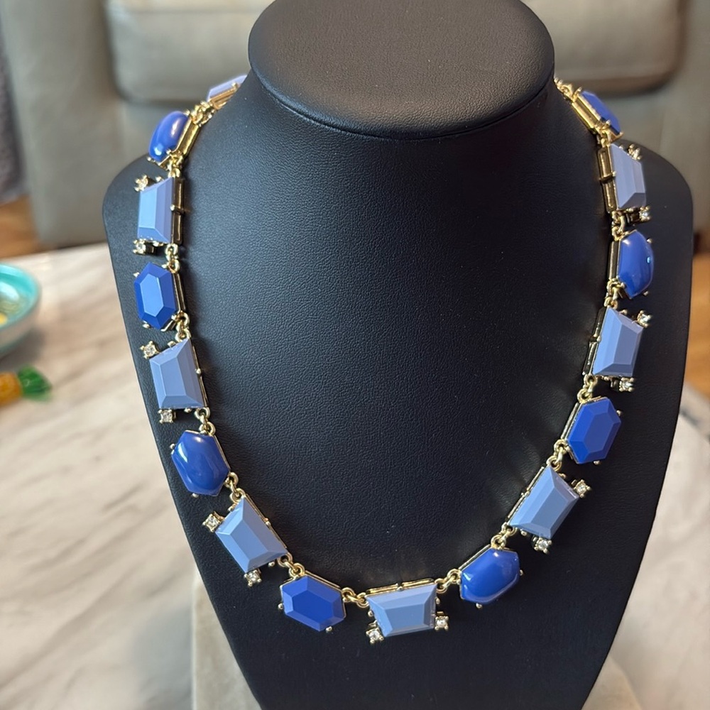 J Crew Blue & Gold Statement Necklace - $49.50 retail